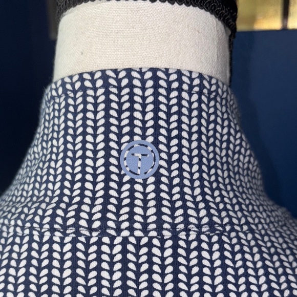 T by Talbots Navy & White Print Full Zip Jacket – Size XL – EUC - Picture 7 of 12